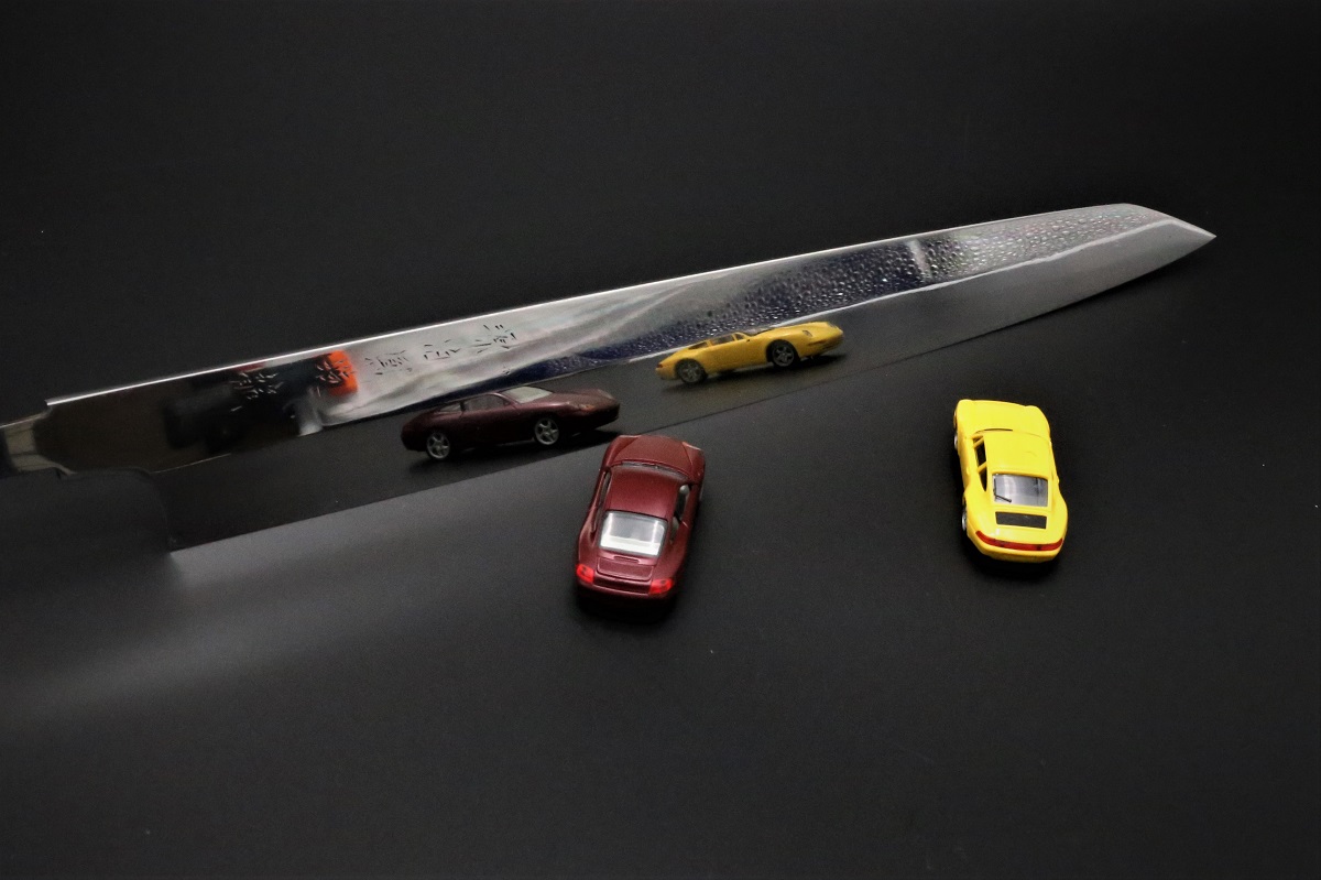 切付柳刃 白二鋼 水本焼-歌舞伎ナイフ