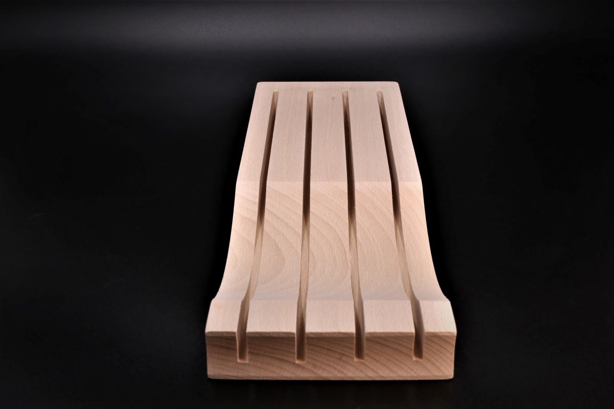 Home :: Whetstone & Accessory :: Knife Accessory :: Beechwood Knife block  horizontal stand- Kabukiknives Buy Japanese Knife