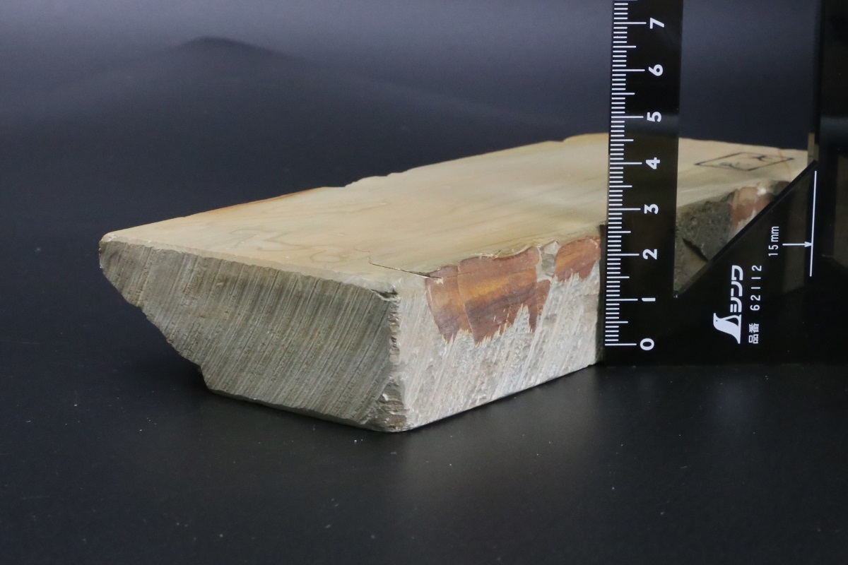 天然砥石 京都 大突 戸前 なまず 40型 1281g-歌舞伎ナイフ