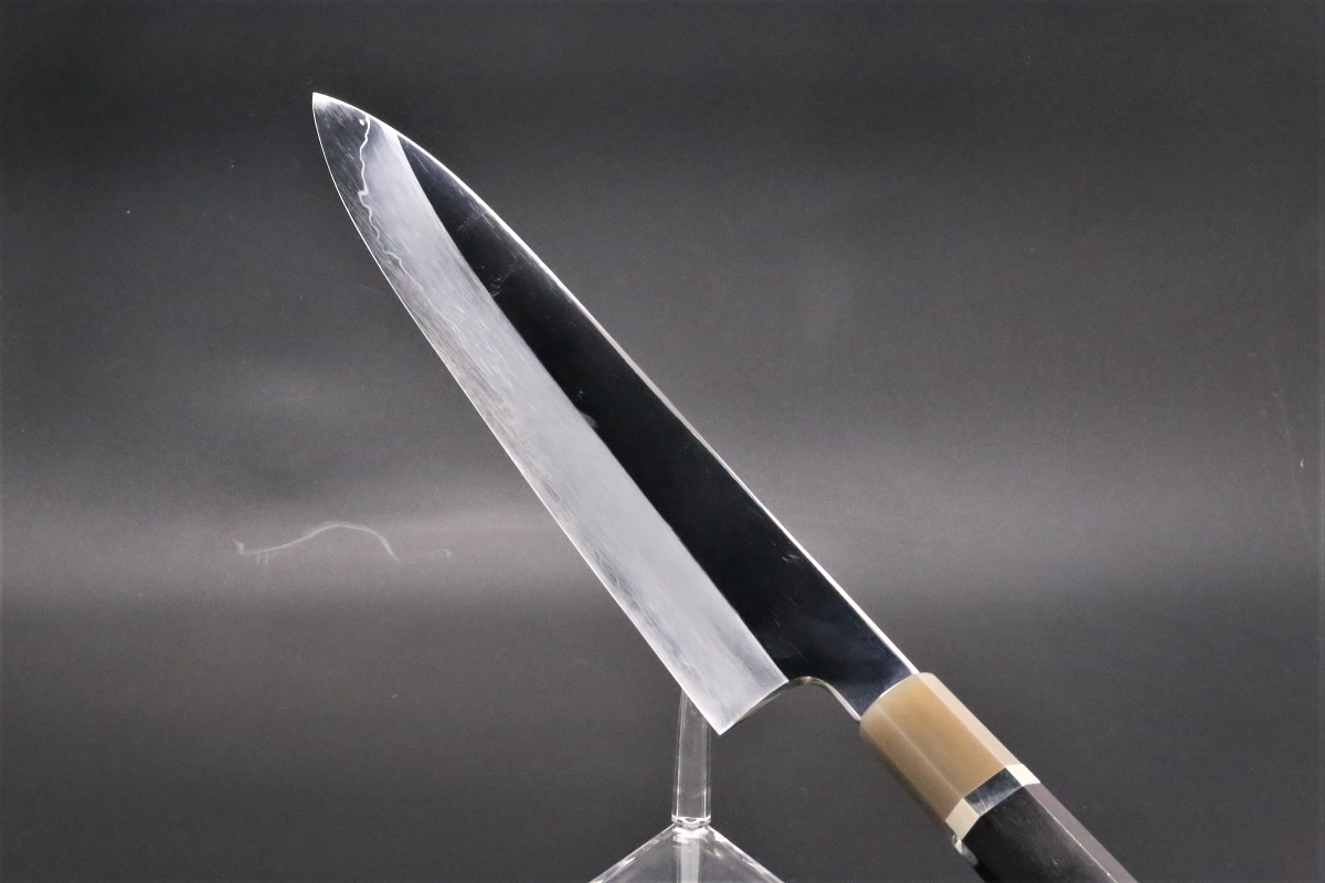 和牛刀 V金10号 割込み 270mm 両鏡面仕上げ 黒檀柄 中川悟志作-歌舞伎