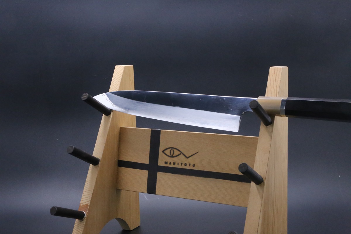 和牛刀 V金10号 割込み 270mm 両鏡面仕上げ 黒檀柄 中川悟志作-歌舞伎