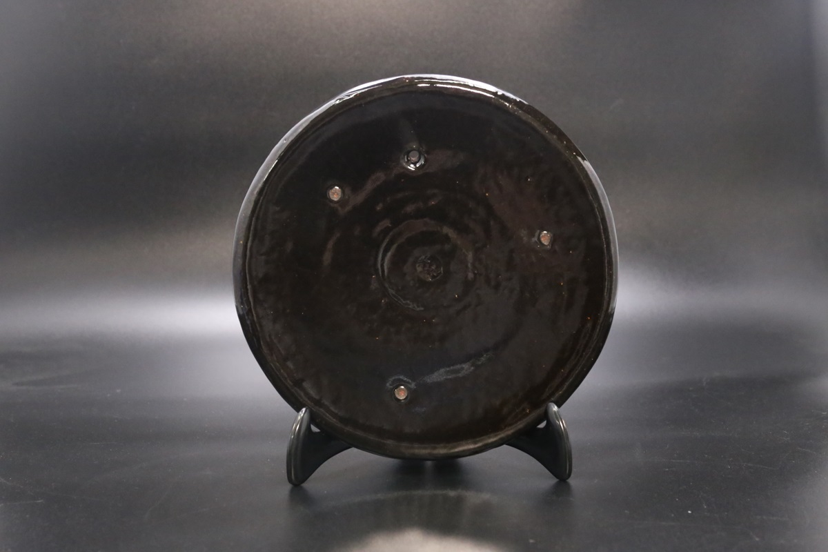 雲井窯 鴨釉 五合 ご飯鍋-歌舞伎ナイフ
