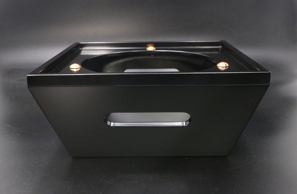 雲井窯 飴釉 五合 ご飯羽釜鍋 木蓋 台付き-歌舞伎ナイフ