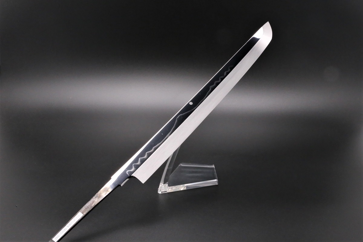 先丸蛸引 白一鋼 水本焼 390mm 富士掛かり満月 両鏡面 八角スネーク