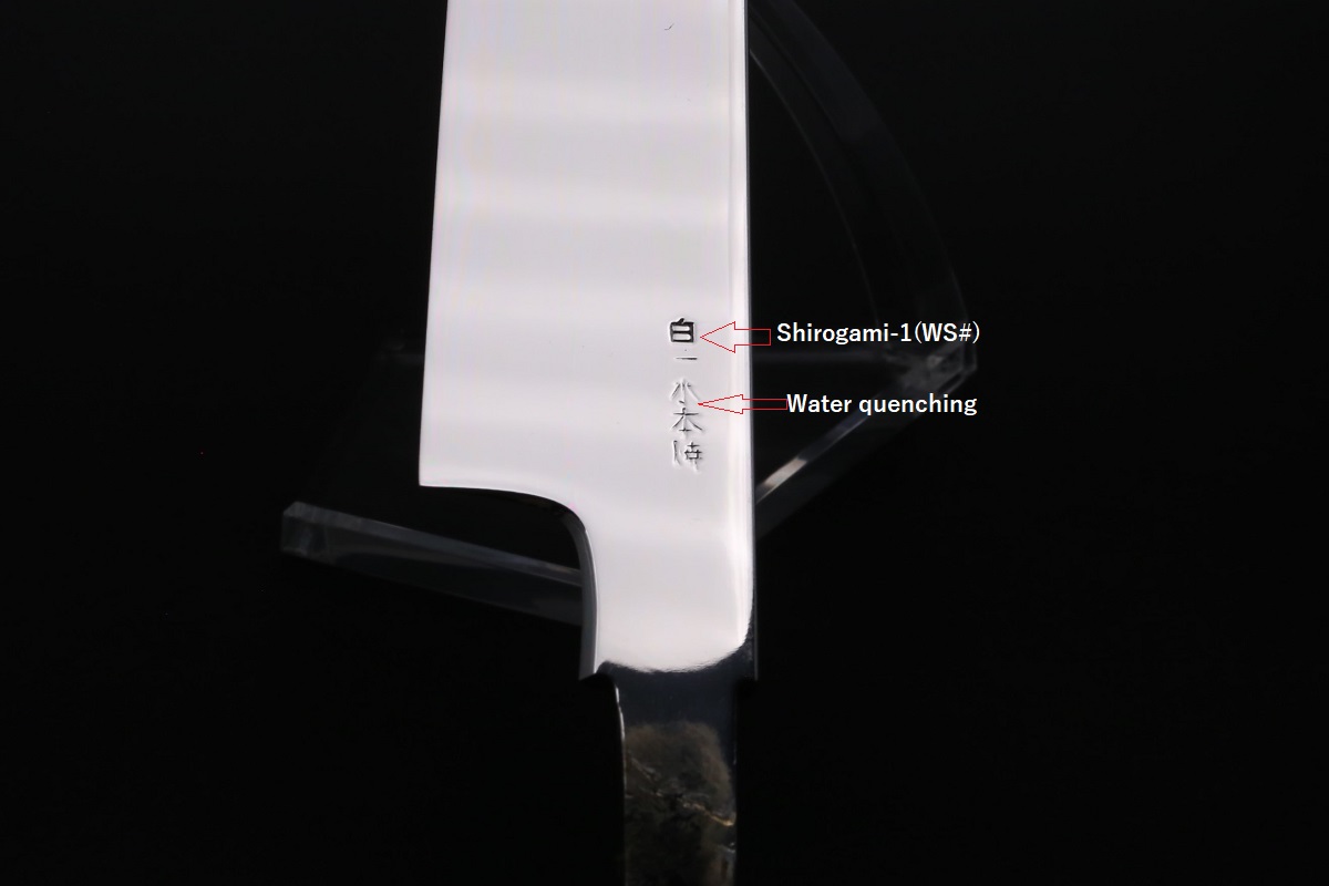 先丸蛸引 白一鋼 水本焼 390mm 富士掛かり満月 両鏡面 八角