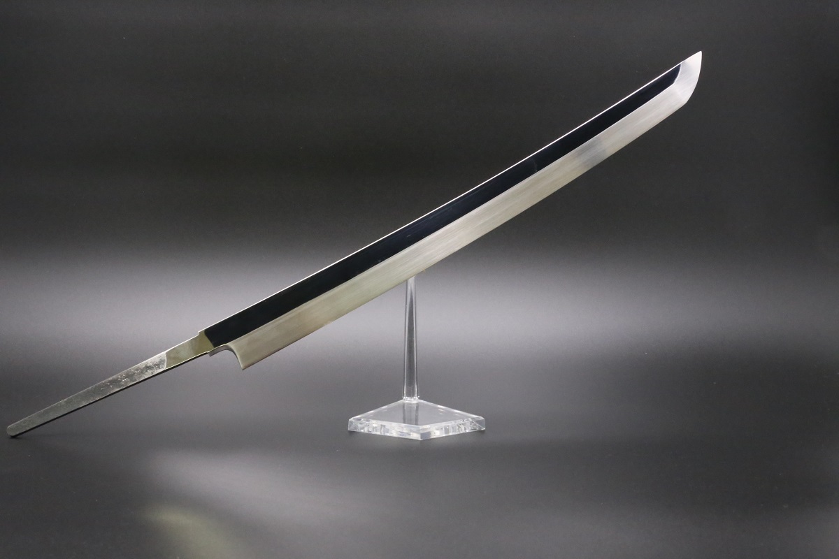 柄鞘桐箱付画像】先丸蛸引 白一鋼 360mm 水本焼 鏡面仕上げ 黒檀 柄鞘桐箱付画像】先丸蛸引 白一鋼 360mm 水本焼 鏡面仕上げ 黒檀