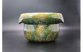 KUMOIGAMA Shigaraki Oribe Rice Pot