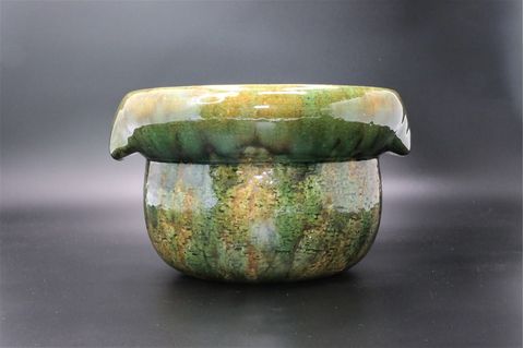 KUMOIGAMA Shigaraki Oribe Rice Pot