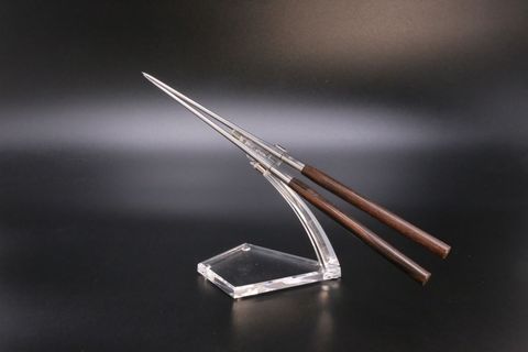 Stainless steel chopsticks-Moribashi-Ebony
