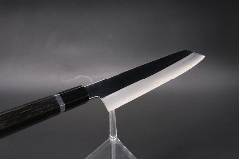 切付牛刀 V金10号 割込み 210mm 両鏡面仕上げ 黒檀柄 中川悟志作-歌舞 