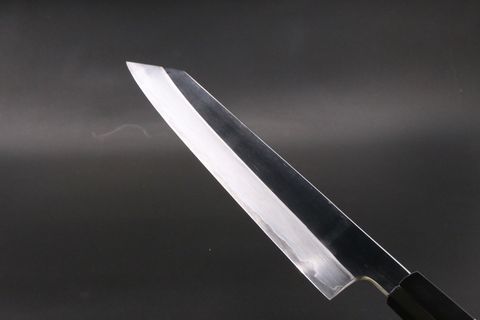 切付牛刀 V金10号 割込み 210mm 両鏡面仕上げ 黒檀柄 中川悟志作-歌舞 