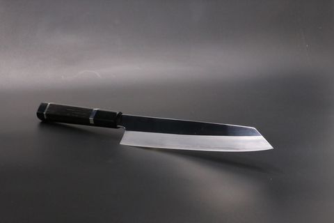 切付牛刀 V金10号 割込み 210mm 両鏡面仕上げ 黒檀柄 中川悟志作-歌舞 