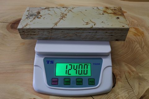 天然砥石 京都 保津（奥杉）蓮華 白巣板 1240g-歌舞伎ナイフ